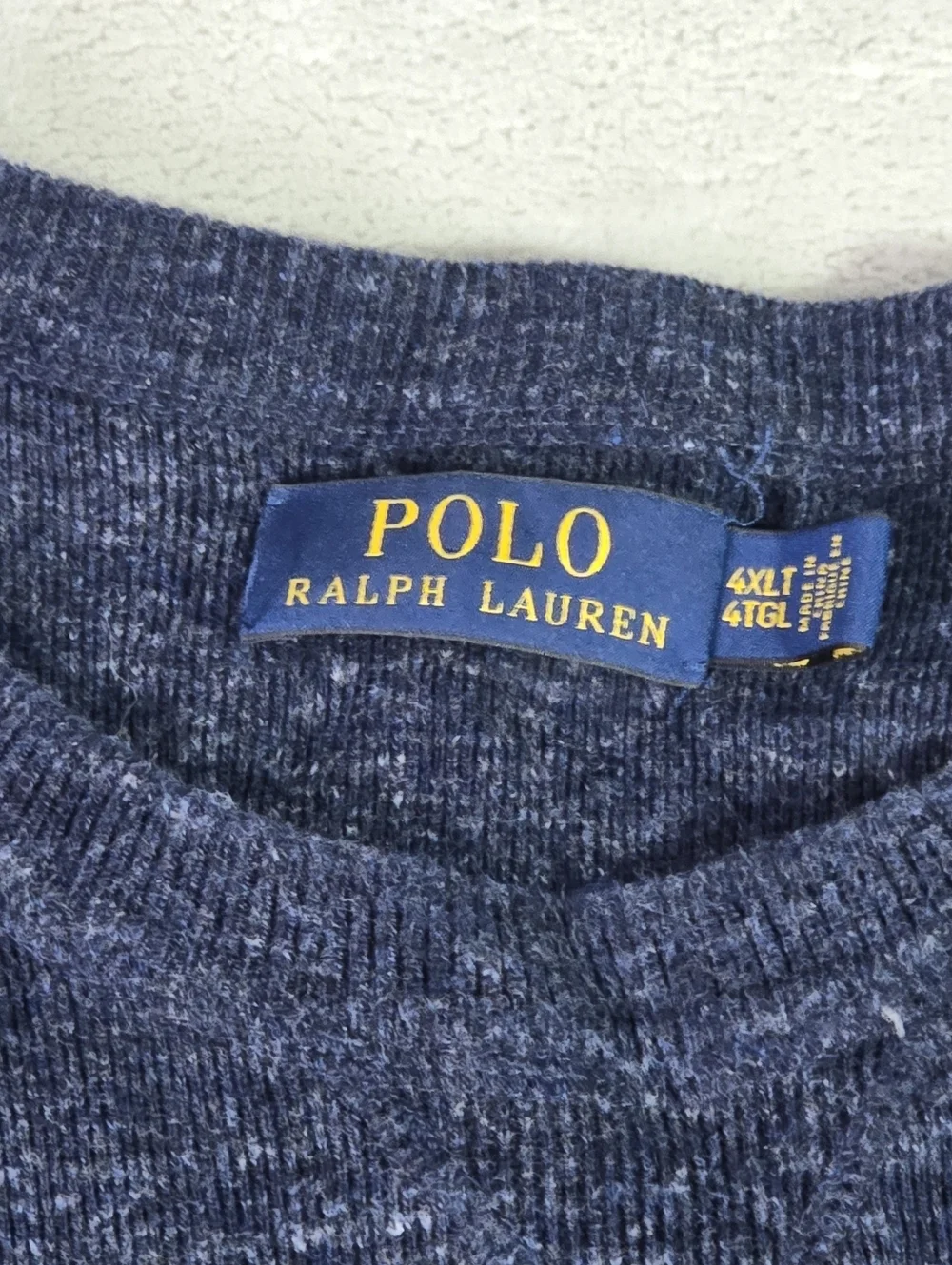 Polo Ralph Lauren 4XLT Crewneck Pullover Sweatshirt Blue